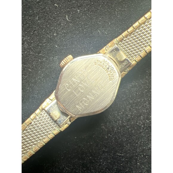 Vtg Le Jour Women's Elegant Wristwatch 17 Jewels 10K RPG Manual Winding Working - Picture 6 of 6